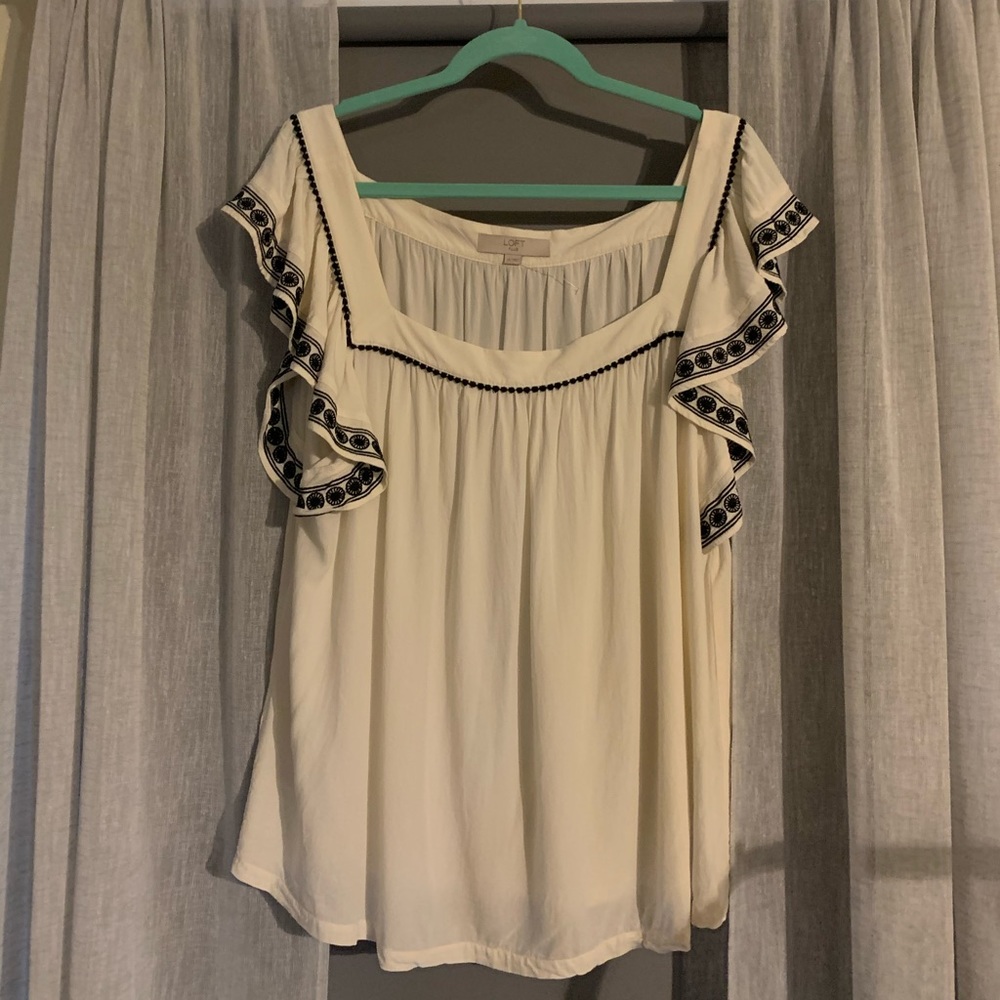 LOFT Flutter Sleeved Tunic